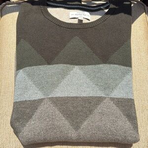 Men’s argyle cashmere blend sweater